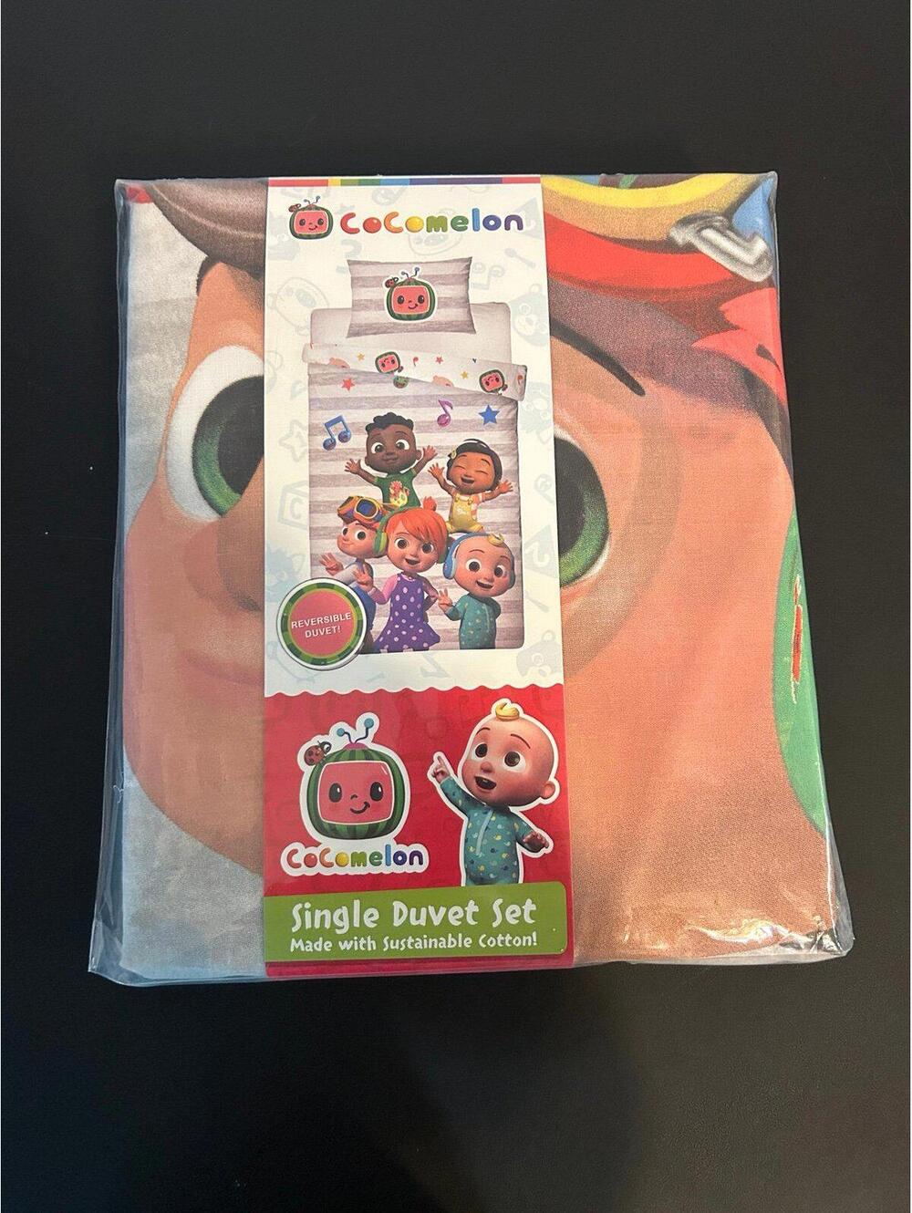 CoComelon Single Duvet Cover Set Kids Bedding Twin Cartoon Bedroom Set New